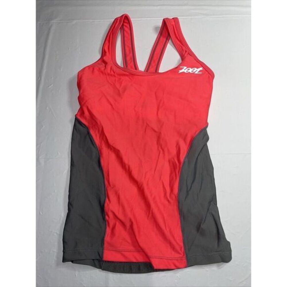 Zoot Sports Size XS Pink Grapefruit Performance Tri Racerback Tank Shirt Top